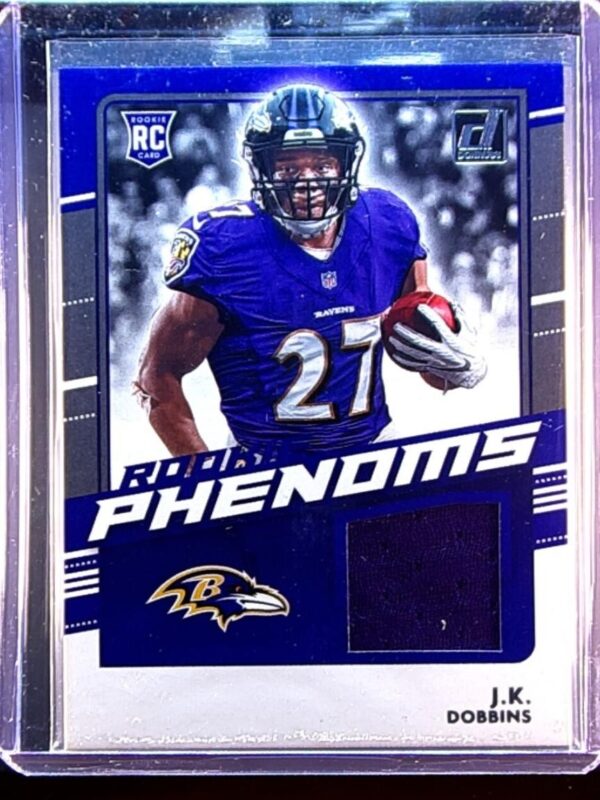 2020 Donruss J.K. Dobbins JSY #RP-JD Ravens Rookie Phenom Jerseys Orange