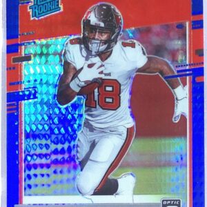 2020 Donruss Optic Tyler Johnson Blue Hyper RC #192 Buccaneers