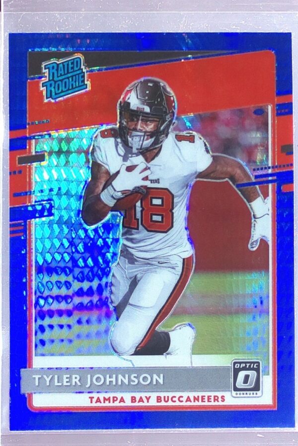 2020 Donruss Optic Tyler Johnson Blue Hyper RC #192 Buccaneers