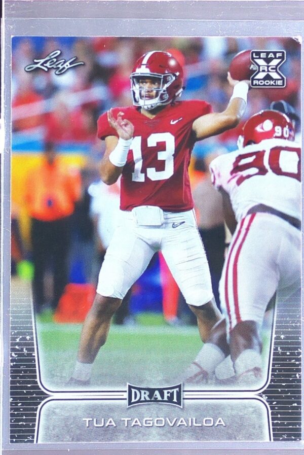 2020 Leaf Draft Tua Tagovailoa RC #02 Tide