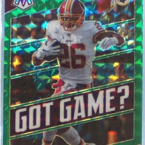2020 Mosaic Adrian Peterson #GG3 Redskins Got Game? Prizm Green