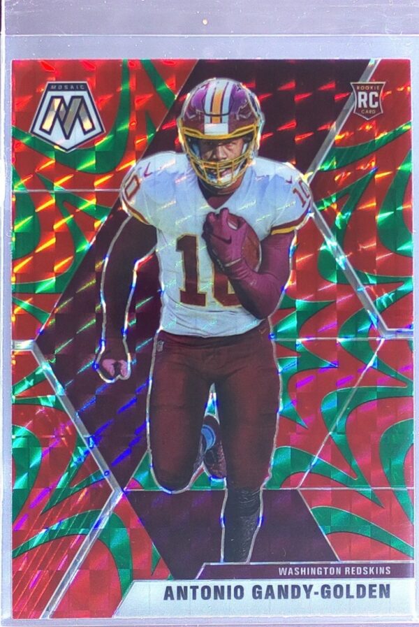 2020 Mosaic Antonio Gandy-Golden Prizm Reactive Green RC #240 Redskins