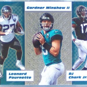 2020 Mosaic DJ Chark Jr. / Gardner Minshew II / Leonard Fournette #FF10 Jaguars