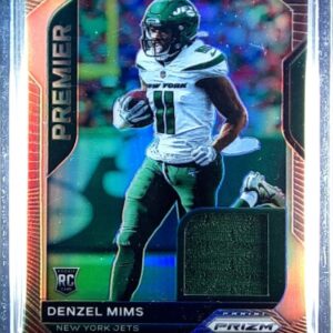 2020 Prizm Denzel Mims JSY #20 Jets Premier Jerseys