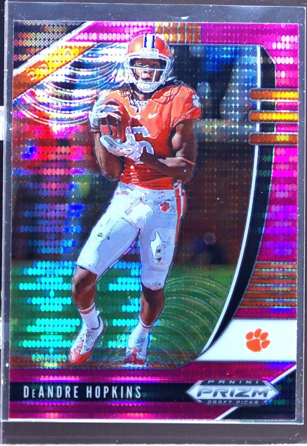 2020 Prizm Draft Picks DeAndre Hopkins Prizms Pink Pulsar #28 Tigers