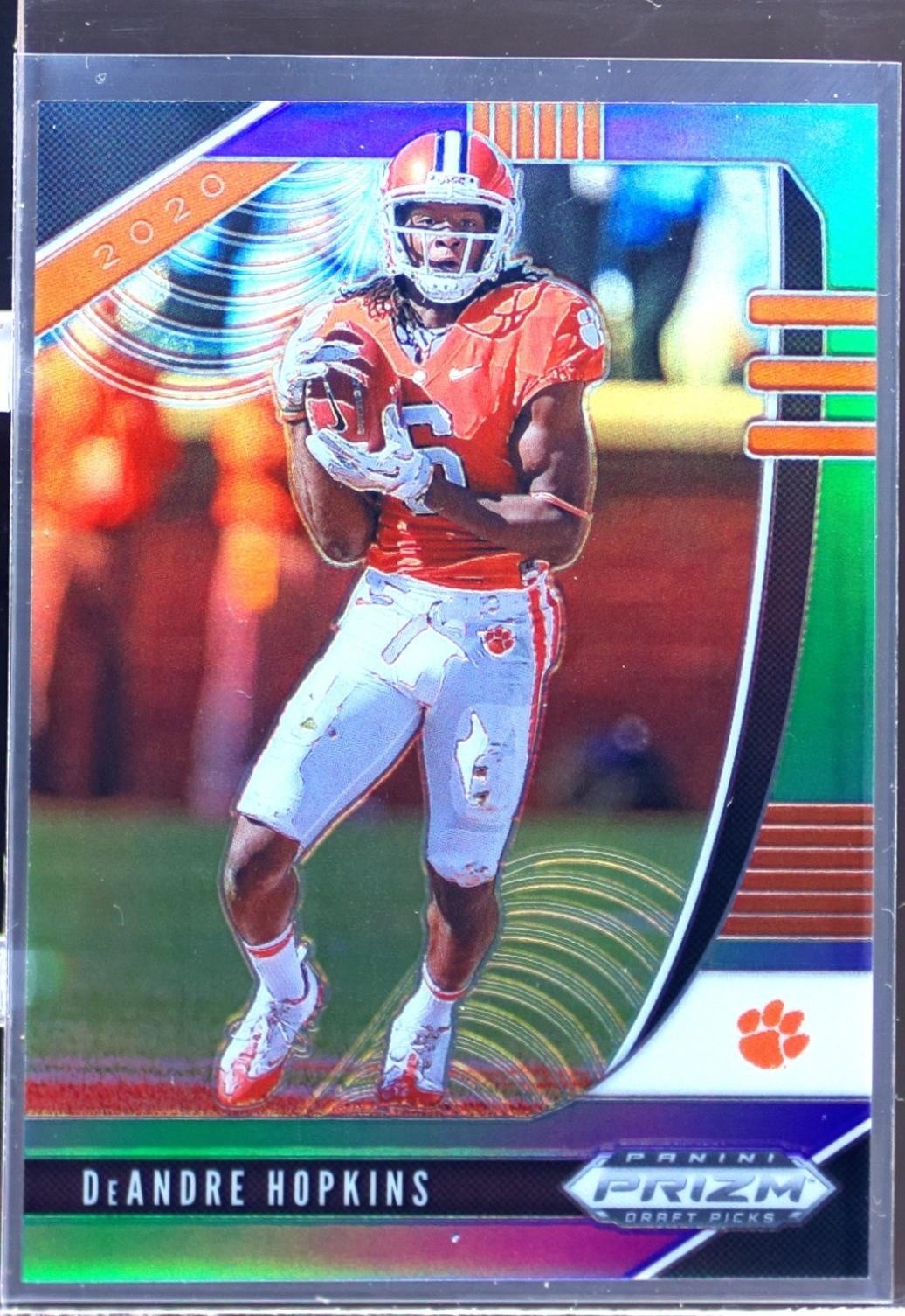 2020 Prizm Draft Picks DeAndre Hopkins Prizms Purple And Green /199 #28 Tigers