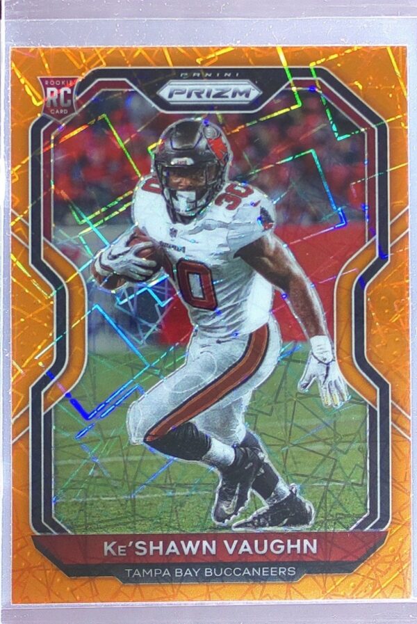 2020 Prizm Ke'Shawn Vaughn Prizm Lazer RC #320 Buccaneers
