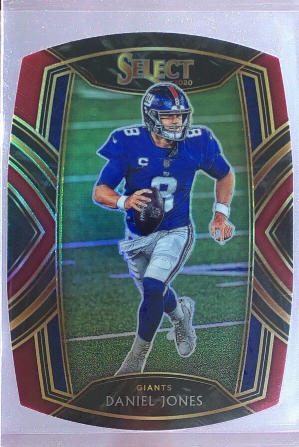 2020 Select Daniel Jones Red Prizm Die Cut #209 Giants