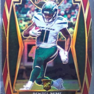 2020 Select Denzel Mims Red Prizm Die Cut RC #163 Jets