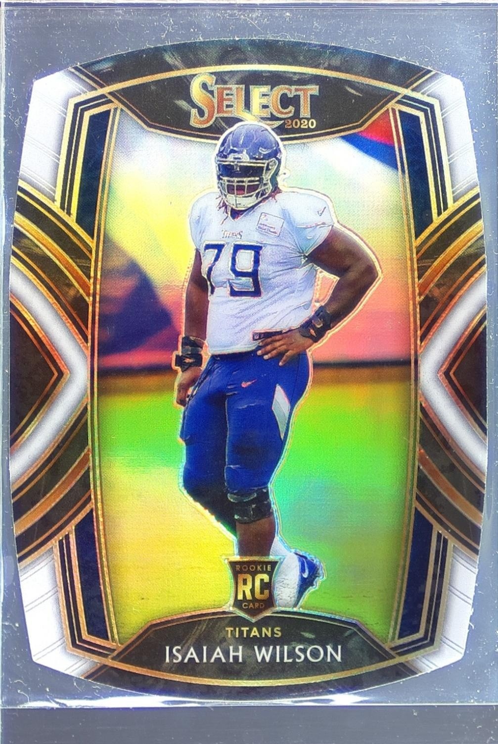 2020 Select Isaiah Wilson White Prizm Die Cut RC #291 Titans