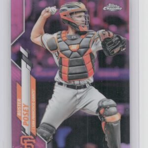 2020 Topps Chrome Buster Posey Pink Refractor #157 Giants