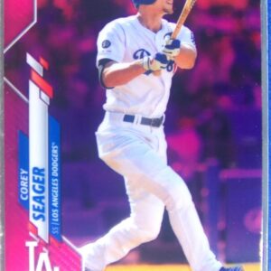 2020 Topps Chrome Corey Seager Pink Refractor #196 Dodgers