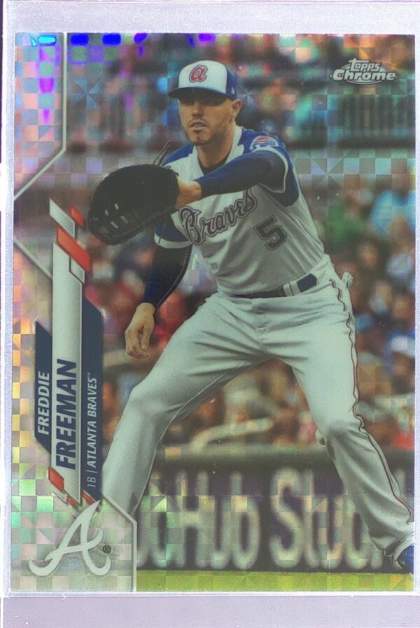 2020 Topps Chrome Freddie Freeman X Fractors #131 Braves