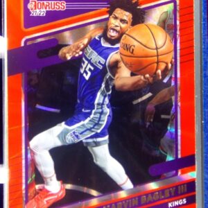 2021-22 Donruss Marvin Bagley III Holo Orange Laser #134 Kings