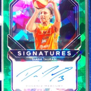 2021-22 Panini Prizm WNBA Diana Taurasi Auto #SG-DTS Mercury Green Ice