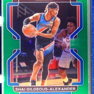 2021-22 Prizm Shai Gilgeous-Alexander Green #238 Thunder