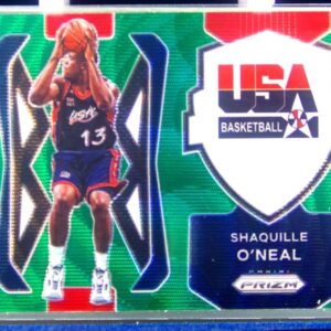 2021-22 Prizm Shaquille O'Neal #10 USA USA Basketball Prizms Green Wave