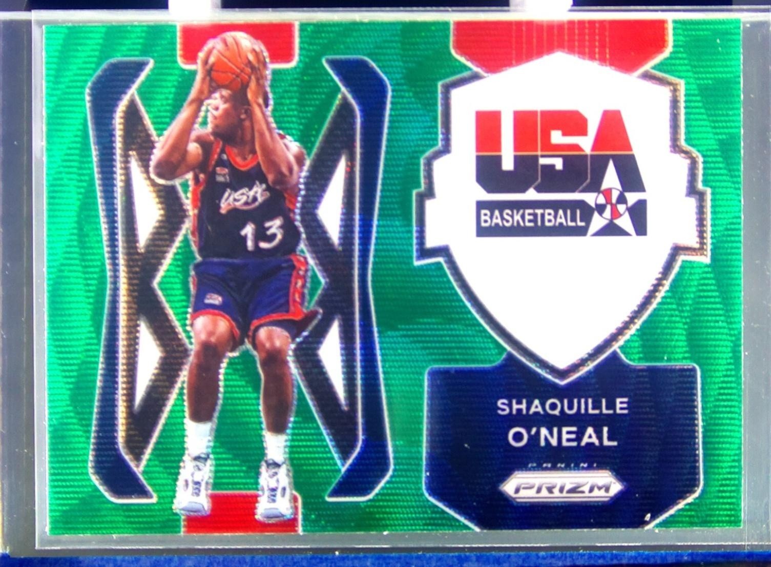 2021-22 Prizm Shaquille O'Neal #10 USA USA Basketball Prizms Green Wave