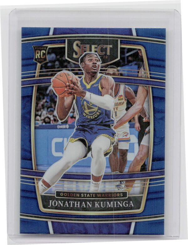 2021-22 Select Jonathan Kuminga Blue Prizms #28 Warriors