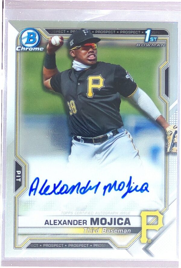 2021 Bowman Chrome Alexander Mojica Auto #CPA-AM Pirates Prospect Autographs
