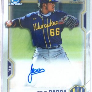 2021 Bowman Chrome Jesus Parra Auto #CPA-JPAR Brewers Prospect Autographs