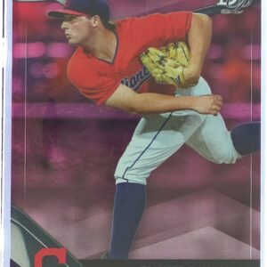 2021 Bowman Platinum Tanner Burns /199 #TOP-50 Indians Top Prospects Pink