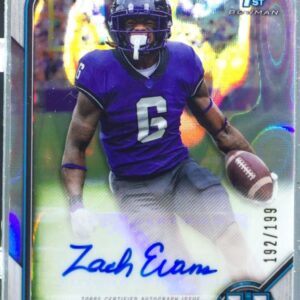 2021 Bowman University Zach Evans Auto /199 #BCPA-ZE Frogs Bowman Chrome
