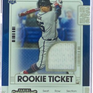 2021 Contenders Cristian Pache JSY RC #RTJ-CP Braves Rookie Ticket Jersey