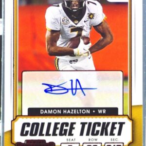 2021 Contenders Draft Picks Damon Hazelton JR. Red Auto #301 Tigers