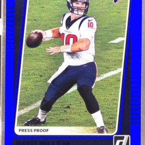 2021 Donruss Davis Mills RC Press Proof Blue #273 Texans