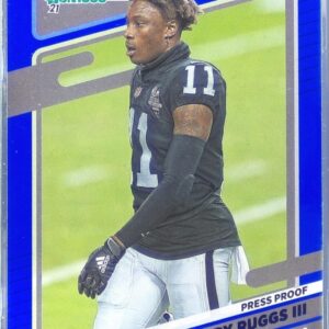 2021 Donruss Henry Ruggs III Press Proof Blue VAR #90 Raiders