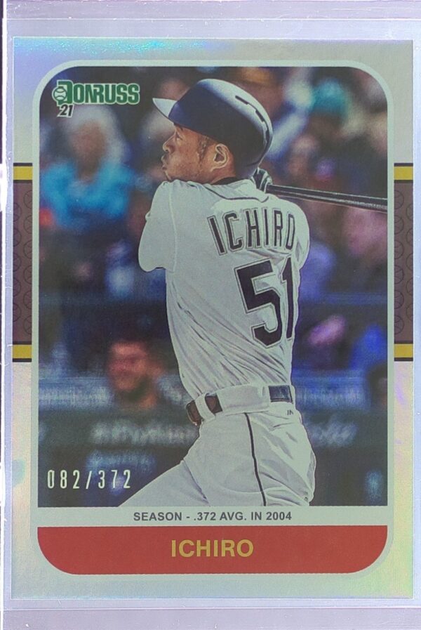 2021 Donruss Ichiro Season Stat Line /372 #244 Mariners