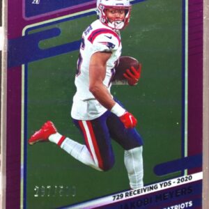2021 Donruss Jakobi Meyers Season Stat Line /500 #49 Patriots