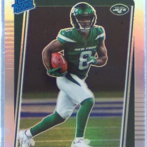 2021 Donruss Optic Elijah Moore Holo Variation RC #216 Jets