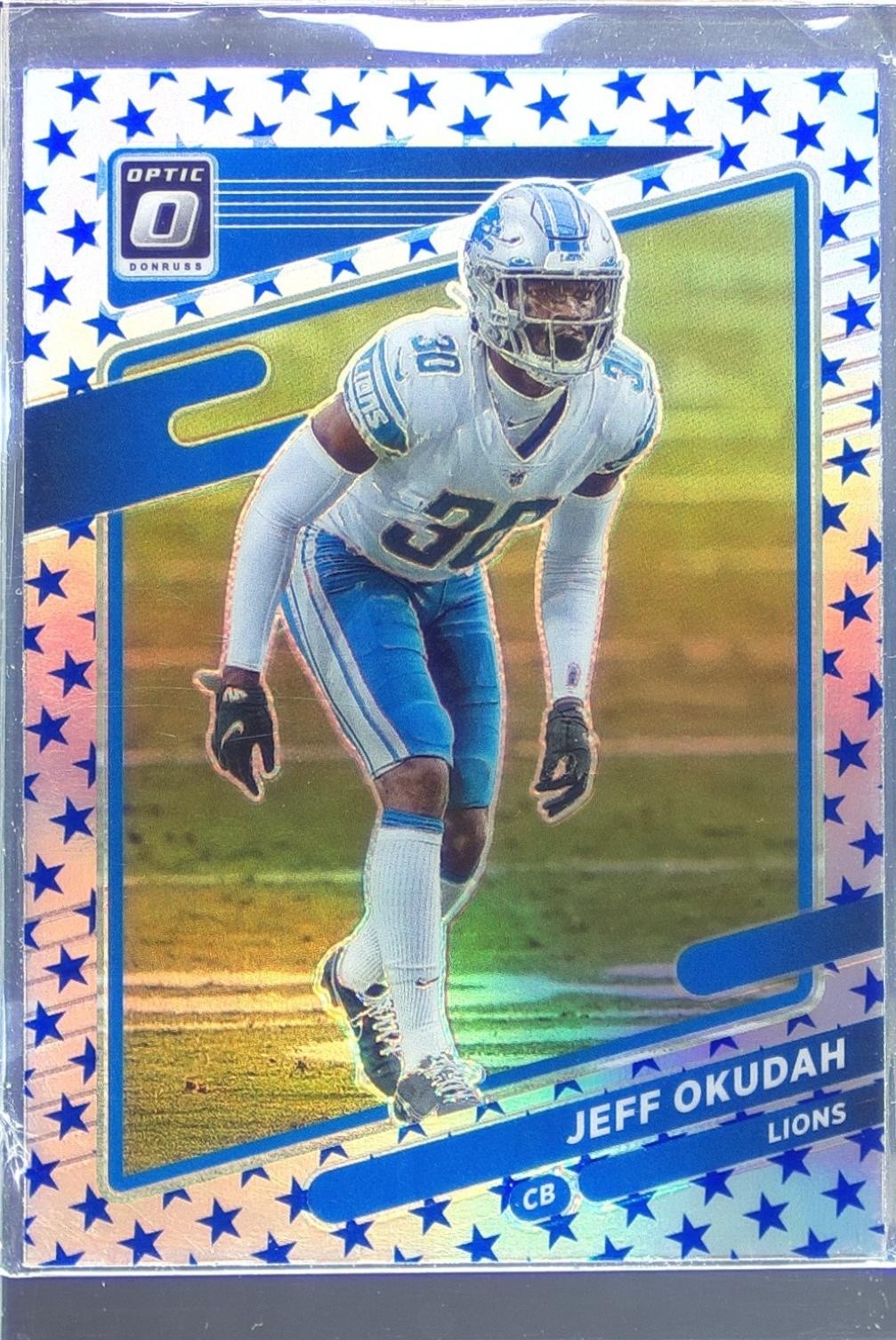 2021 Donruss Optic Jeff Okudah Stars #86 Lions