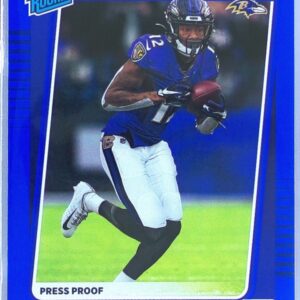 2021 Donruss Rashod Bateman Press Proof Blue RC #265 Ravens