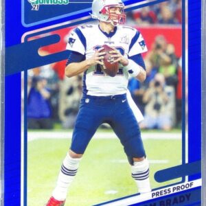 2021 Donruss Tom Brady Press Proof Blue #2 Patriots