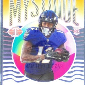 2021 Illusions Rashod Bateman RC #MY-10 Ravens Mystique Orange