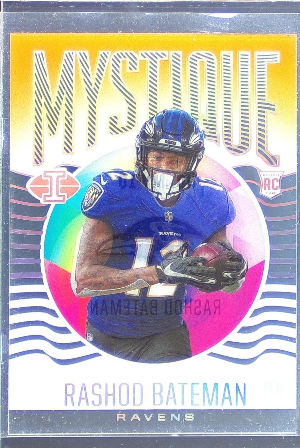 2021 Illusions Rashod Bateman RC #MY-10 Ravens Mystique Orange
