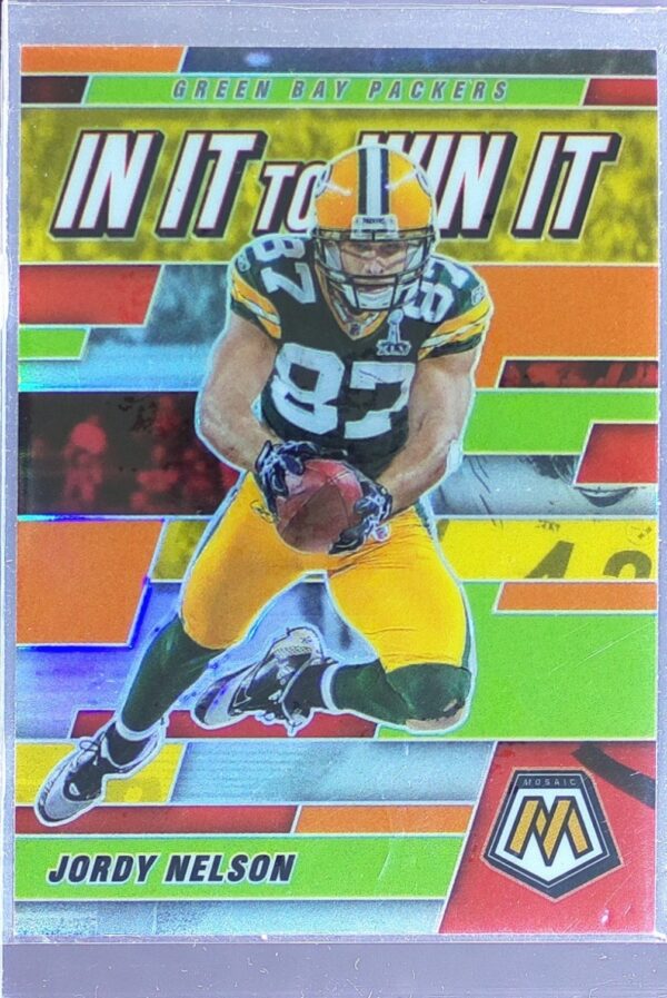 2021 Mosaic Jordy Nelson #WIN13 Packers In It to Win It