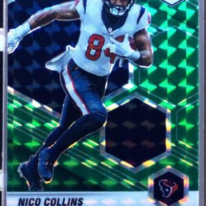 2021 Mosaic Nico Collins Prizm Green RC #330 Texans