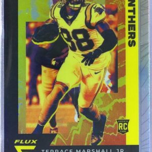 2021 Panini Chronicles Terrace Marshall Jr. RC #FX-16 Panthers Flux Silver