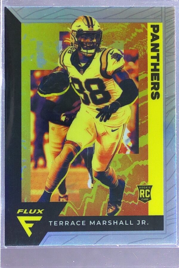 2021 Panini Chronicles Terrace Marshall Jr. RC #FX-16 Panthers Flux Silver