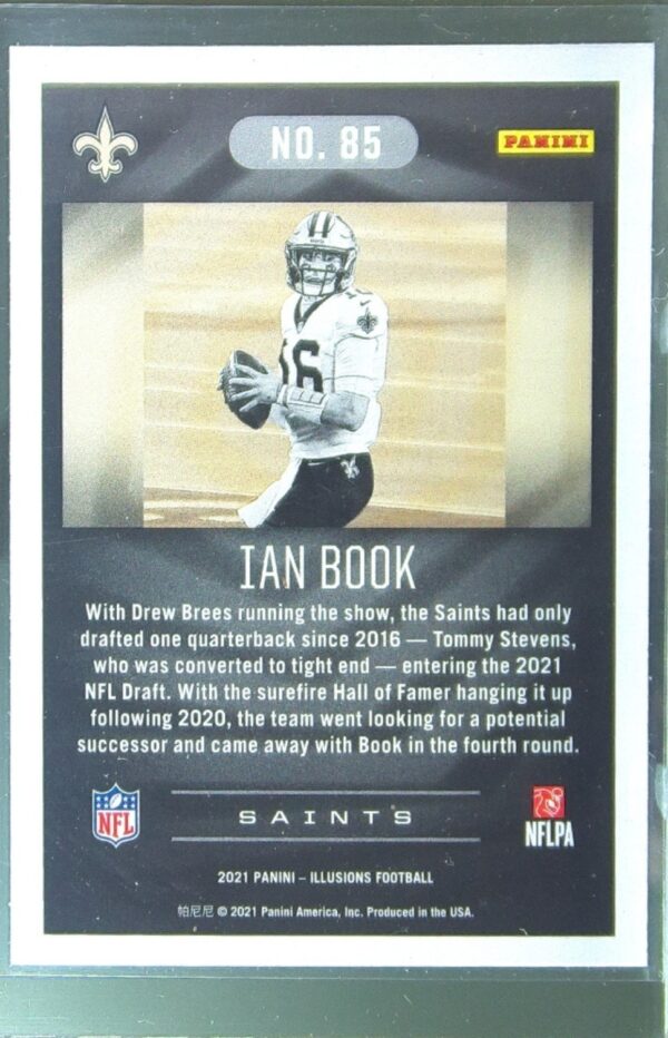 2021 Panini Illusions Ian Book Retail RC #85 Saints - Image 3