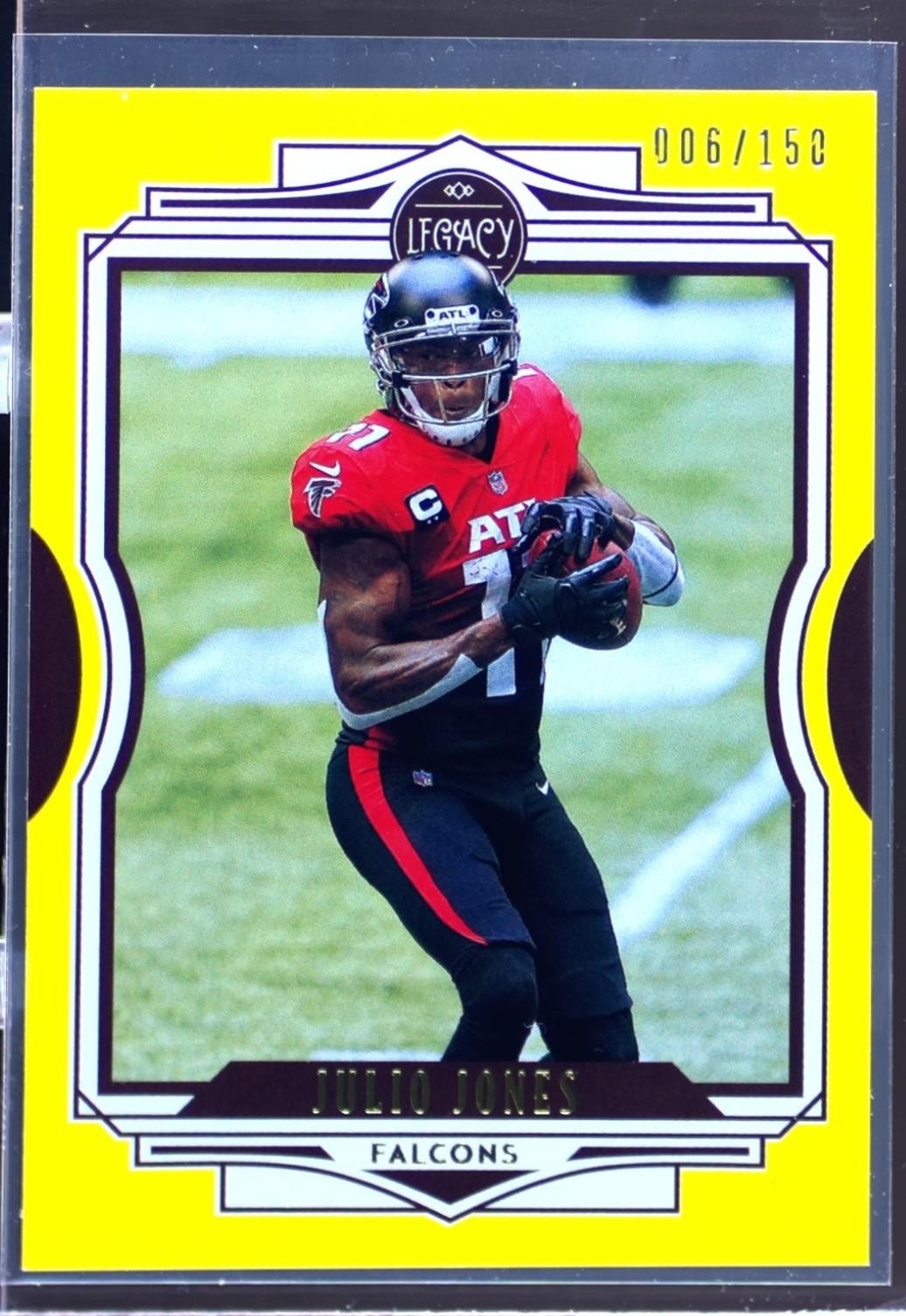 2021 Panini Legacy Julio Jones Yellow /150 #27 Falcons