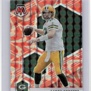 2021 Panini Mosaic Aaron Rodgers Prizm Reactive Orange #79 Packers
