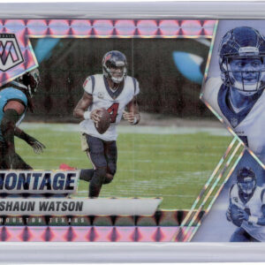 2021 Panini Mosaic Deshaun Watson SN49 #MON-3 Texans Montage Prizm Purple