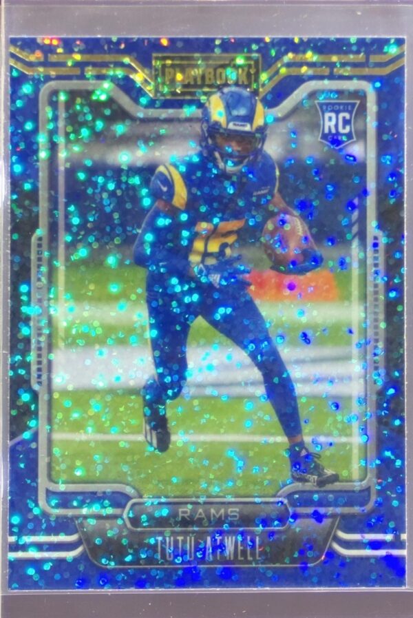 2021 Panini Playbook Tutu Atwell Sparkle RC #119 Rams