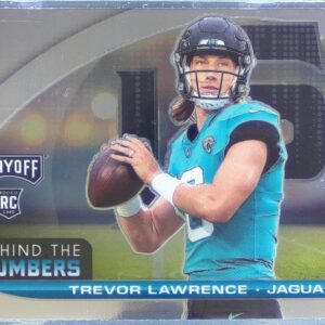 2021 Playoff Trevor Lawrence RC #BTN-TLR Jaguars Behind the Numbers