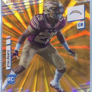 2021 Prestige Asante Samuel Jr. Xtra Points Sunburst RC #256 Chargers